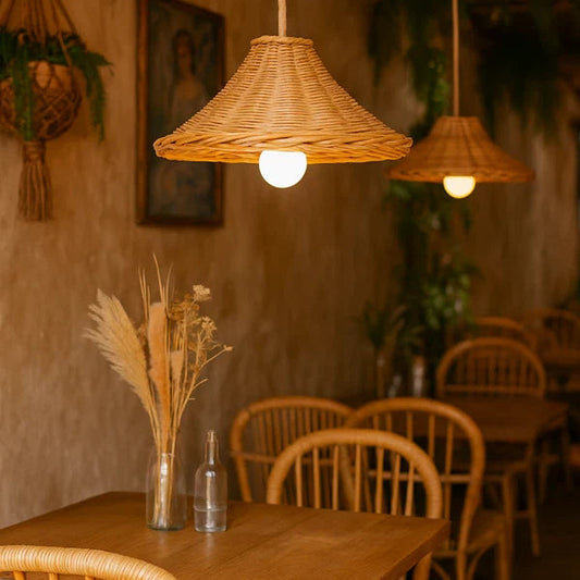 Jivan Bamboo Rattan Hanging Light