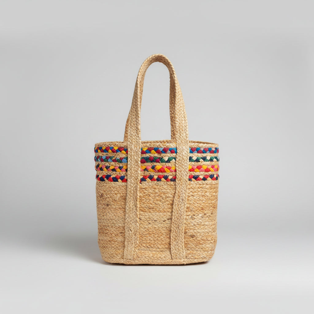 Natural Jute & Cotton Handcrafted Handbag