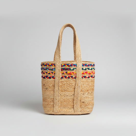 Natural Jute & Cotton Handcrafted Handbag