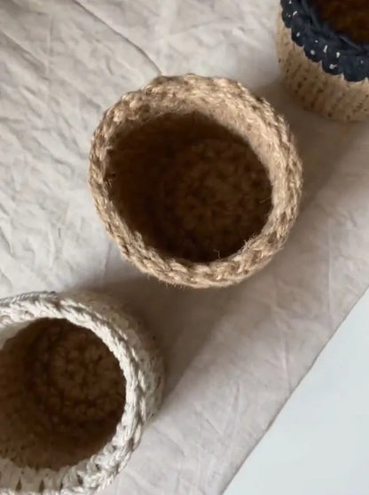 Handcrafted Jute Pen Stand Set