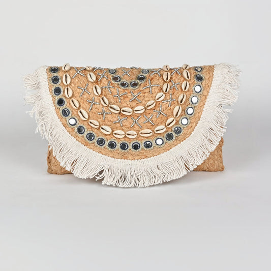 Handcrafted Jute Handbag & Clutch Purse