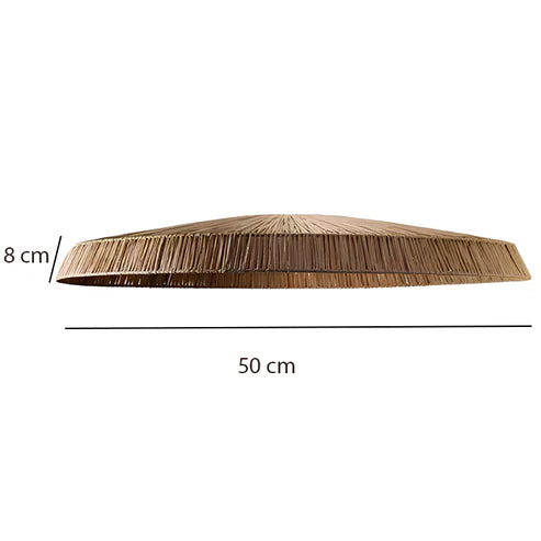 Handcrafted Raffia Natural Pendant Light Kaia