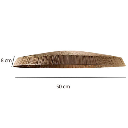 Handcrafted Raffia Natural Pendant Light Kaia