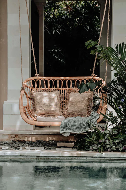 Kaia Handcrafted Bamboo & Rattan Swing Chair