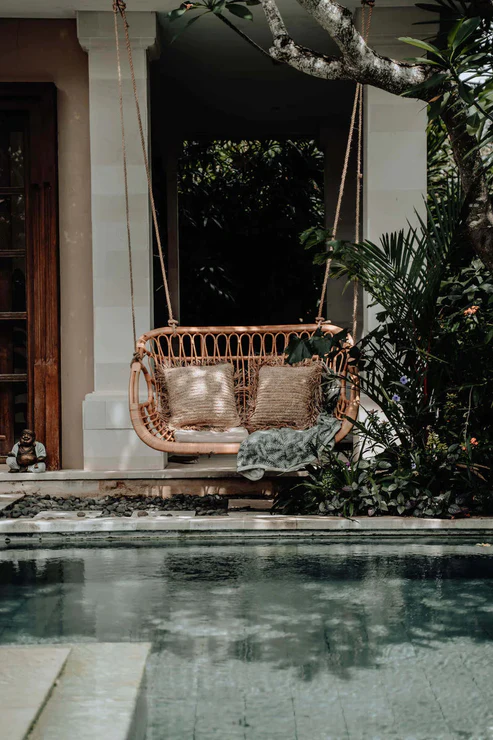 Kaia Handcrafted Bamboo & Rattan Swing Chair