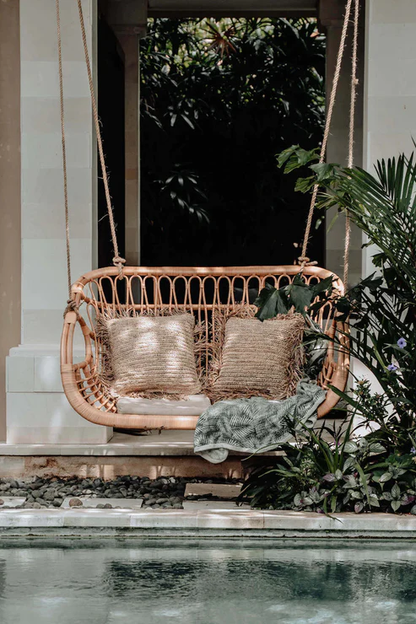 Kaia Handcrafted Bamboo & Rattan Swing Chair