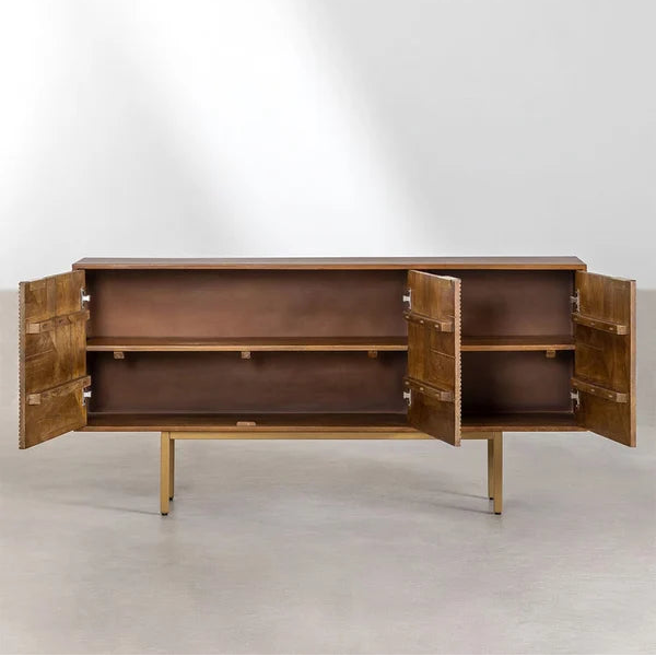 Kai Handmade Mango Wood Sideboard for Living Room