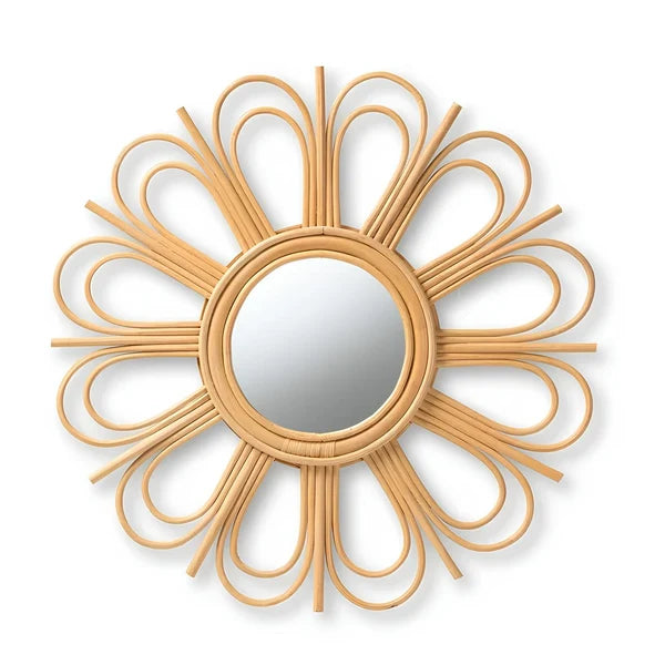 Kashvi Handcrafted Rattan Wall Mirror