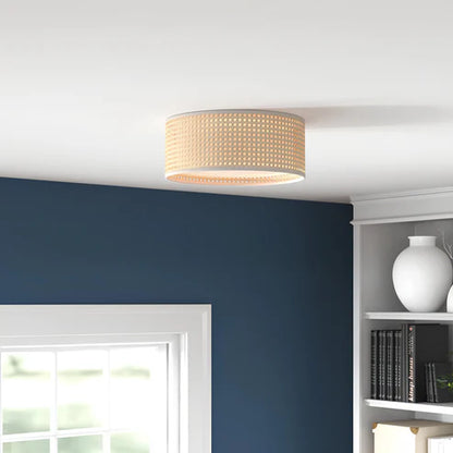 Handcrafted Wicker Rattan Ceiling Light Kilash