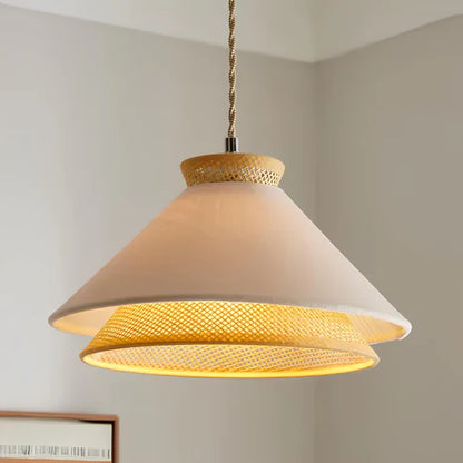 Handcrafted Wicker Rattan Pendant Light Kripala