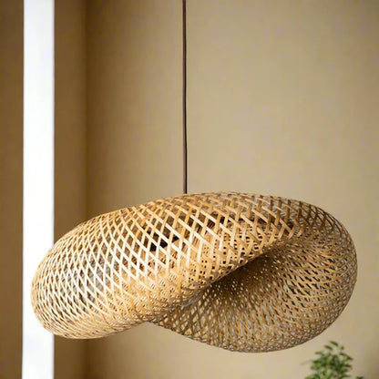Handcrafted Bamboo Rattan Pendant Light Krisha