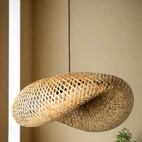 Handcrafted Bamboo Rattan Pendant Light Krisha