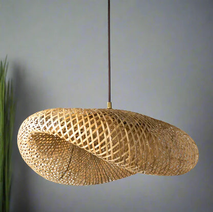 Handcrafted Bamboo Rattan Pendant Light Krisha