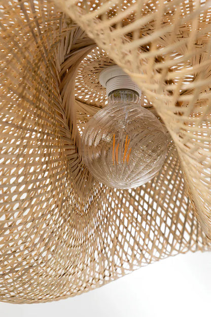 Handcrafted Bamboo Rattan Pendant Light Krisha