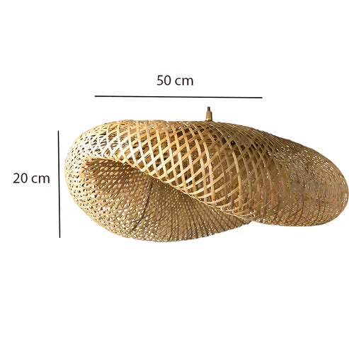 Handcrafted Bamboo Rattan Pendant Light Krisha
