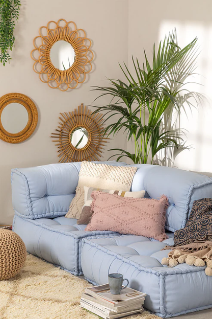 Krisha Handcrafted Rattan Wall Mirror