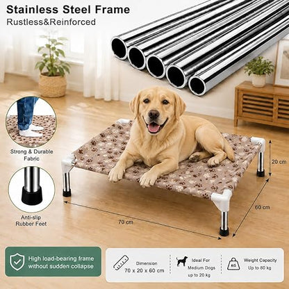 Premium Elevated Pet Bed | Heavy-Duty Raised Dog & Cat Cot 70cm