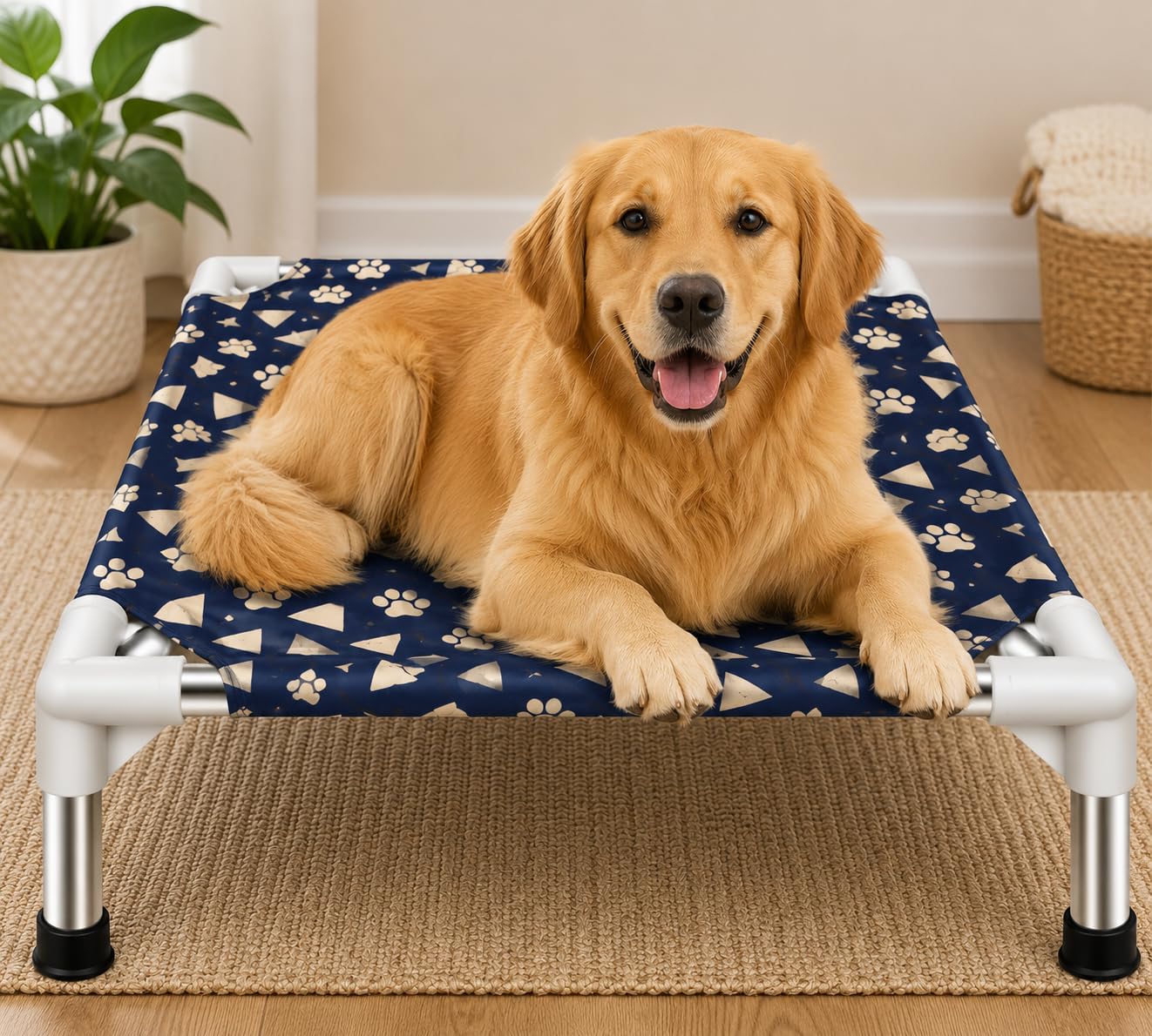 Premium Elevated Pet Bed | Heavy-Duty Raised Dog & Cat Cot 70cm