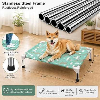 Premium Elevated Pet Bed | Heavy-Duty Raised Dog & Cat Cot 70cm