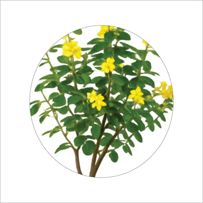 Premium Artificial Yellow Flowering Tree 59"
