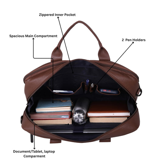 Wildhorn Premium Genuine Leather Executive Office Bag