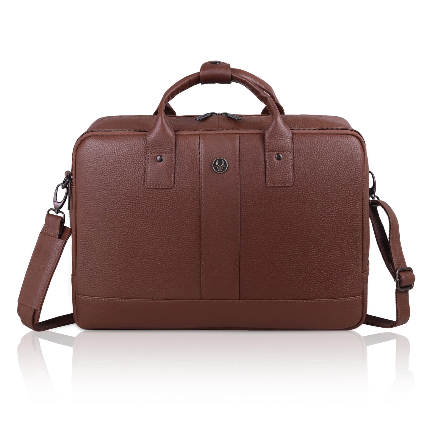 Wildhorn Slim Genuine Leather Office Bag for Men & Women | Vintage Shoulder Satchel