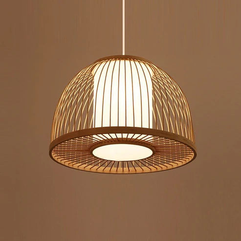 Handcrafted Wicker Rattan Pendant Light Ley