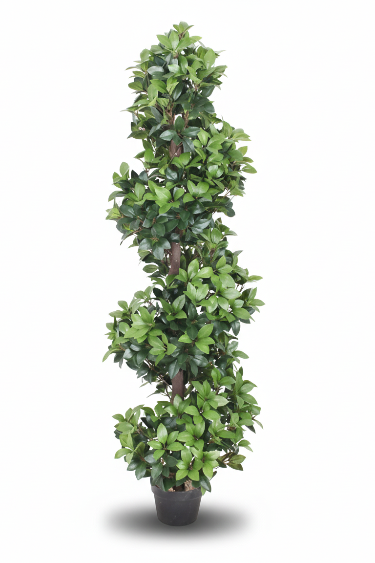 Lorbbier Spiral Faux Plant – 59” Tropical Indoor Decor