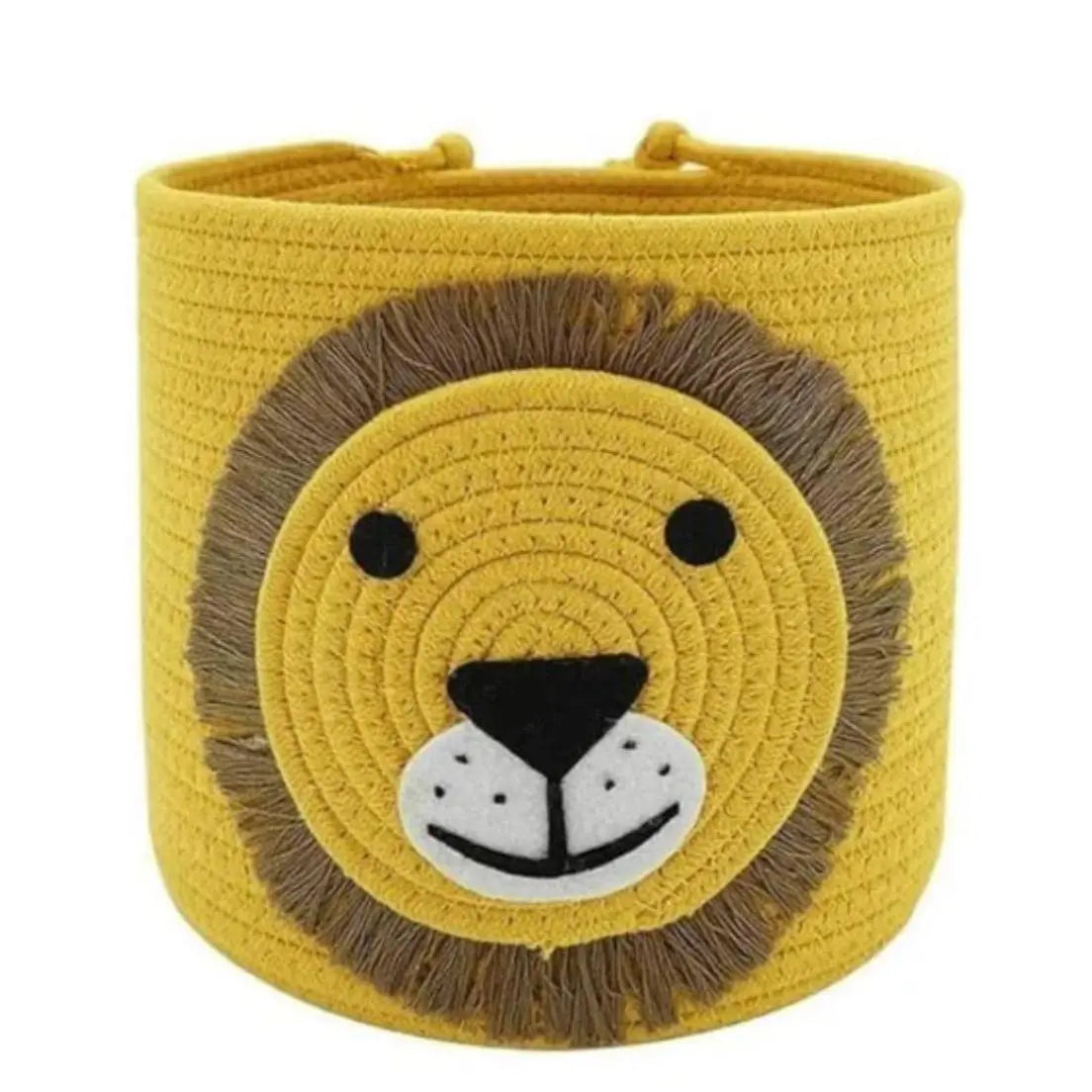 Lion Face Kids Basket – 10×10 Inch Multipurpose Kids Organizer