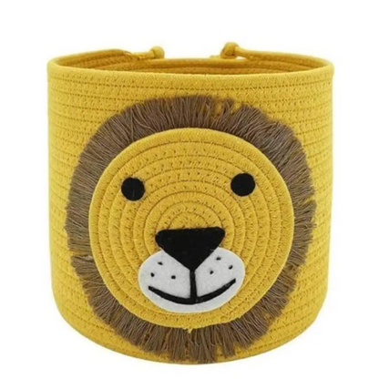 Lion Face Kids Basket – 10×10 Inch Multipurpose Kids Organizer