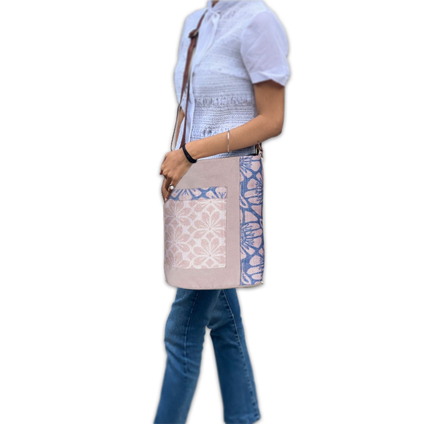 Artaflora – Medium Canvas Messenger Crossbody Bag with Stylish Design for Women