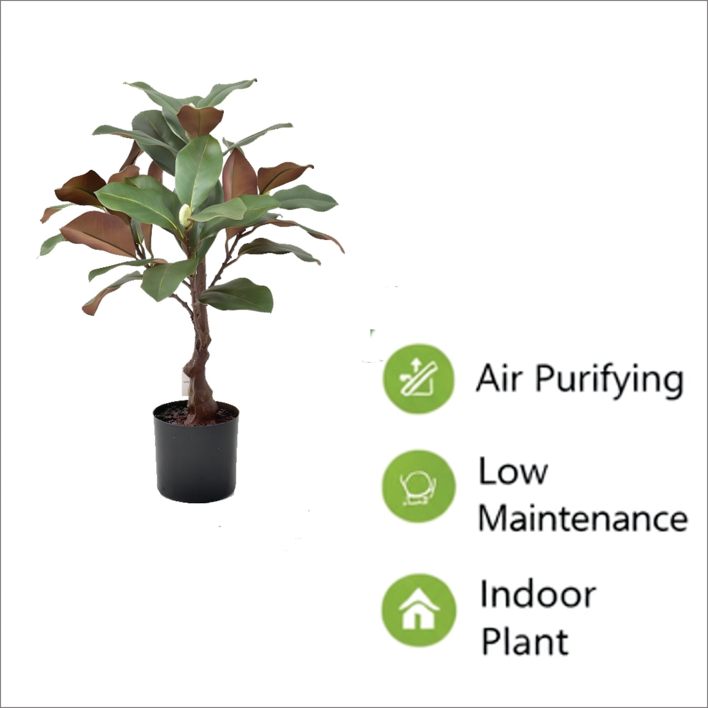 Premium Artificial Magnolia Tree with Buds 24"