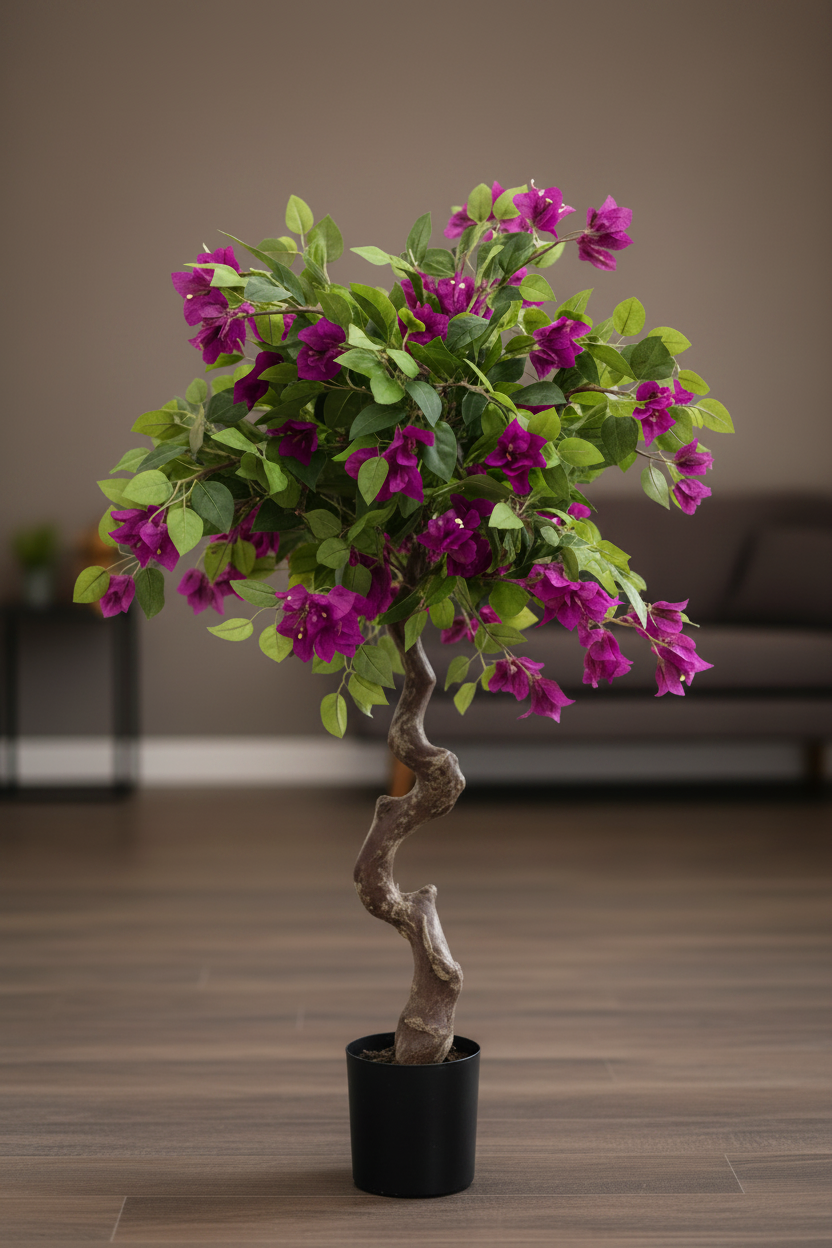 Premium Artificial Purple Bougainvillea Plant 47"