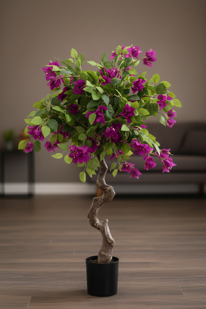 Premium Artificial Purple Bougainvillea Plant 47"