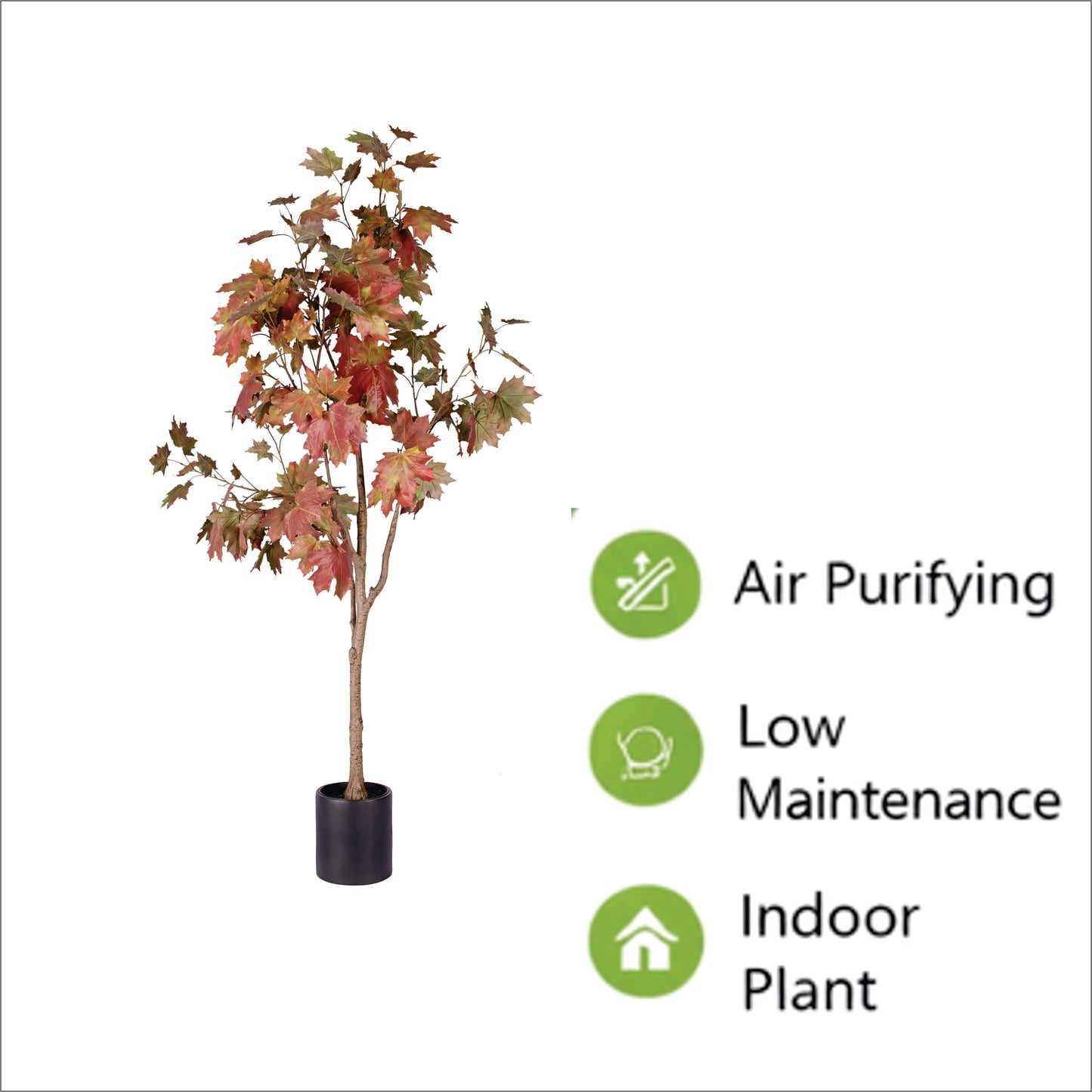 Premium Artificial Autumn Maple Tree 59"