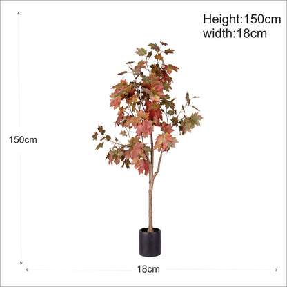 Premium Artificial Autumn Maple Tree 59"
