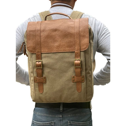 Flap Backpack For Men & Women – Brown