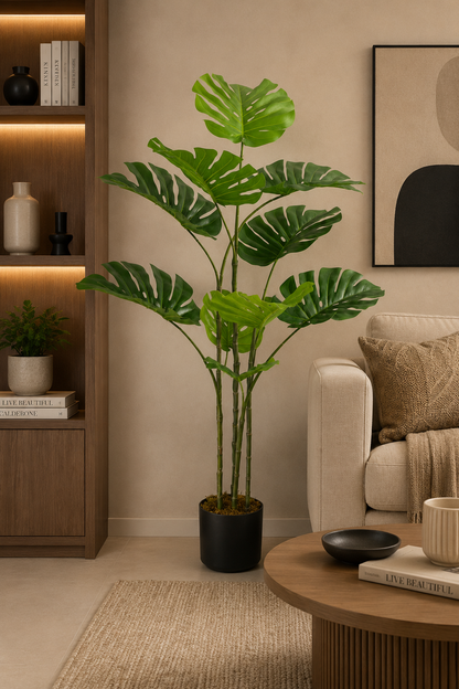 Premium Monstera Artificial Plant 47 Inch Faux