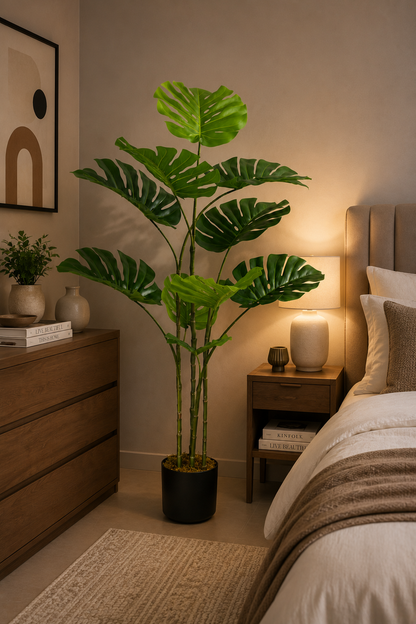 Premium Monstera Artificial Plant 47 Inch Faux