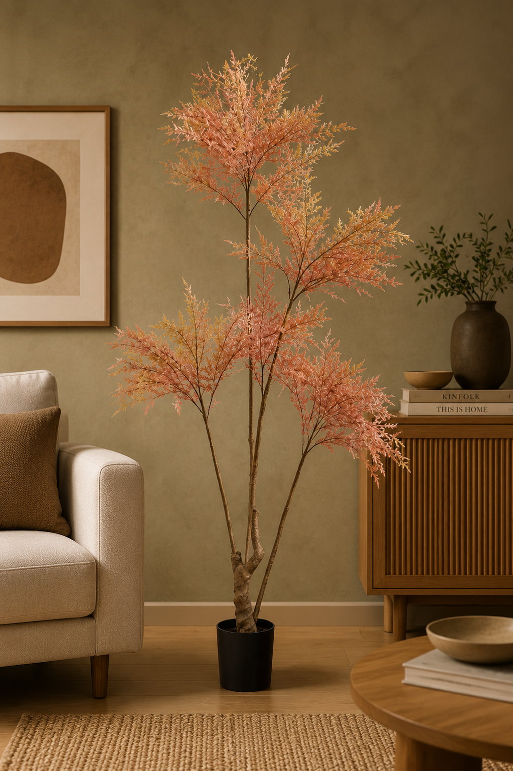 Premium Artificial Nandina Heavenly Bamboo Tree 47"