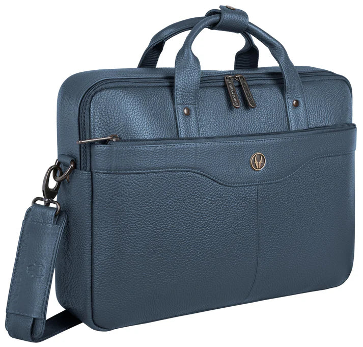 Wildhorn Premium Leather Laptop Messenger Bag | Executive Smart Office Satchel