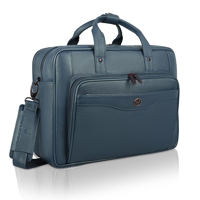 Wildhorn Executive Leather Attache & Work Bag | Premium Business Travel Bag