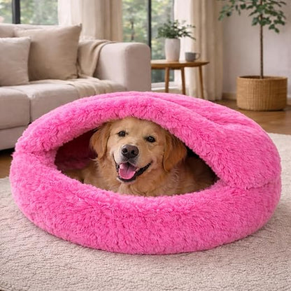 Zexsazone Premium Hooded Nesting Pet Bed | 65cm