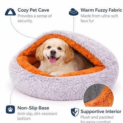 Zexsazone Premium Hooded Nesting Pet Bed | 65cm