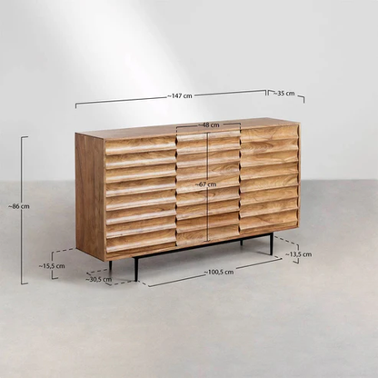 Noah Handcrafted Mango Wood Sideboard