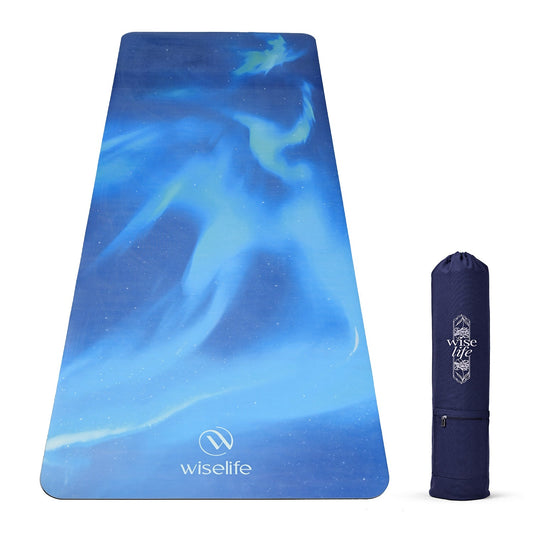 Professional PU & Natural Rubber Yoga Mat - 6mm Northern Lights