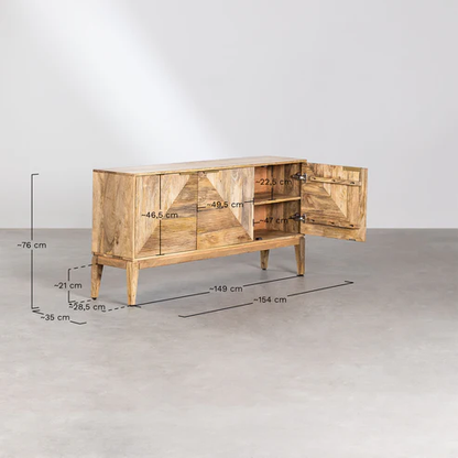 Nova Handcrafted Mango Wood Sideboard