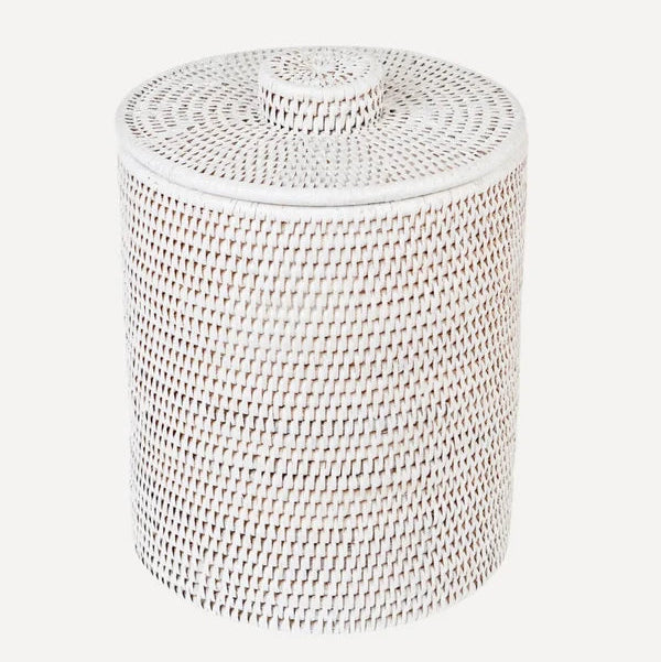 Akanksh Handwoven Rattan Laundry Basket with Lid