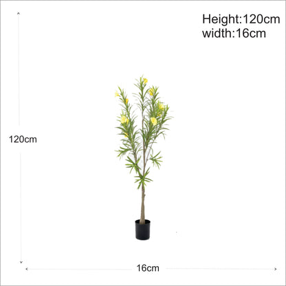 Premium Artificial Yellow Oleander Blossom Tree