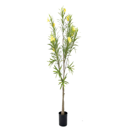 Premium Artificial Yellow Oleander Blossom Tree